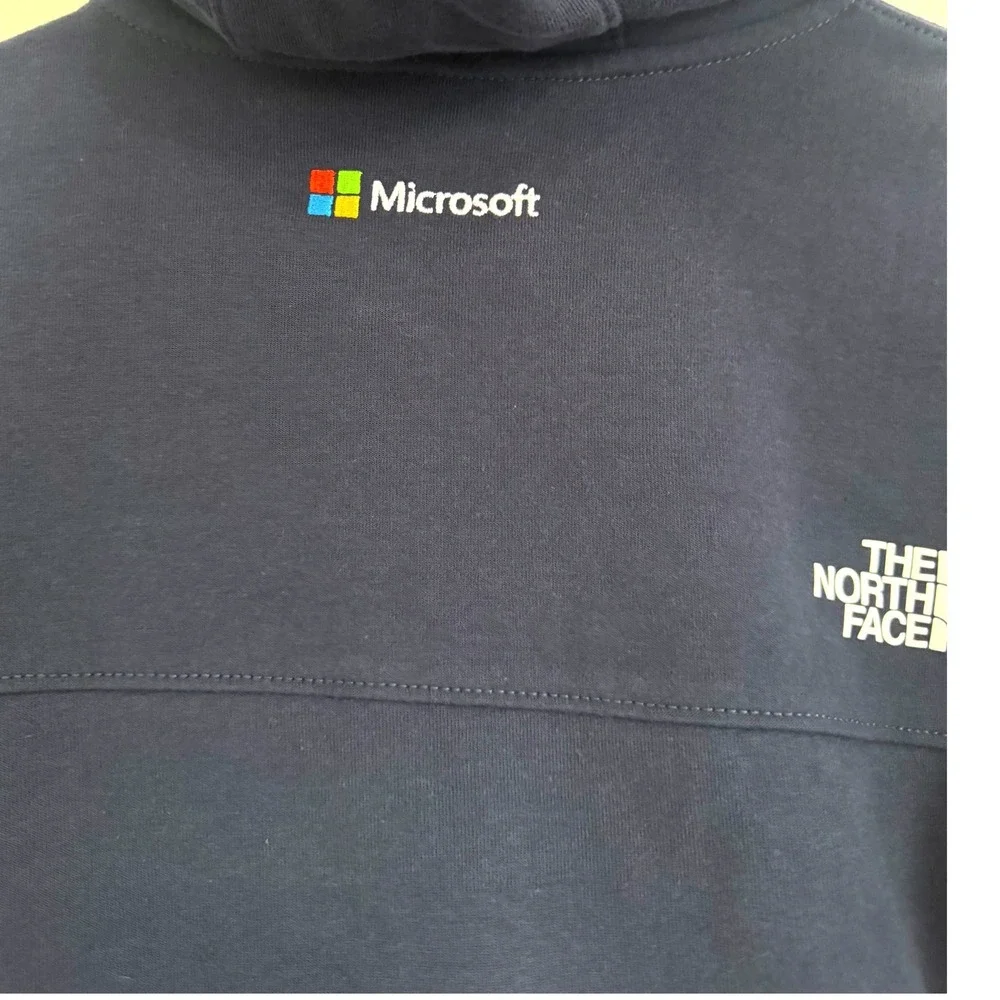 The North Face Men's Double-Knit Full-Zip Hoodie - Summit Navy Microsoft‎